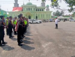 Aksi Peduli Palestina oleh Lembaga Amil Zakat Opsezi Sarolangun didampingi Personil Polres Sarolangun Berikan Pengamanan.