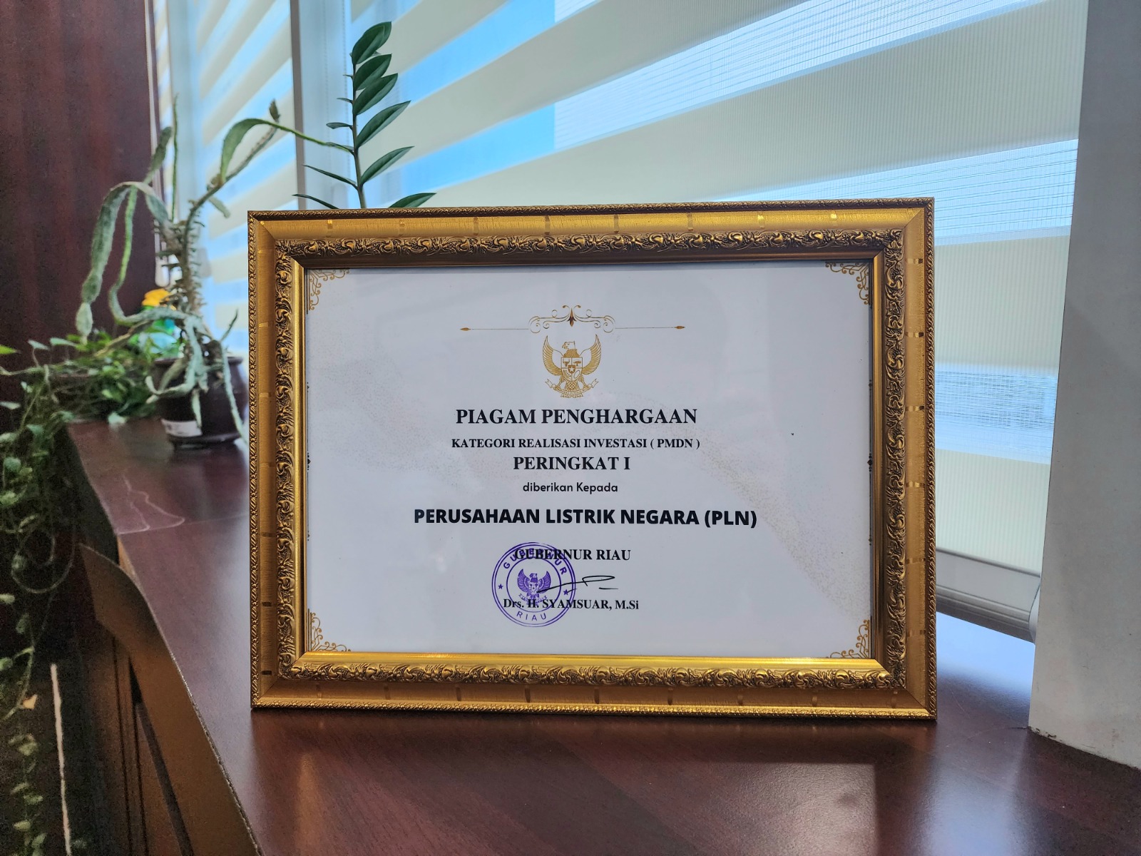 Akselerasi Pertumbuhan Ekonomi Riau, PLN Berhasil Raih Juara Pertama Riau Investment Award 2023