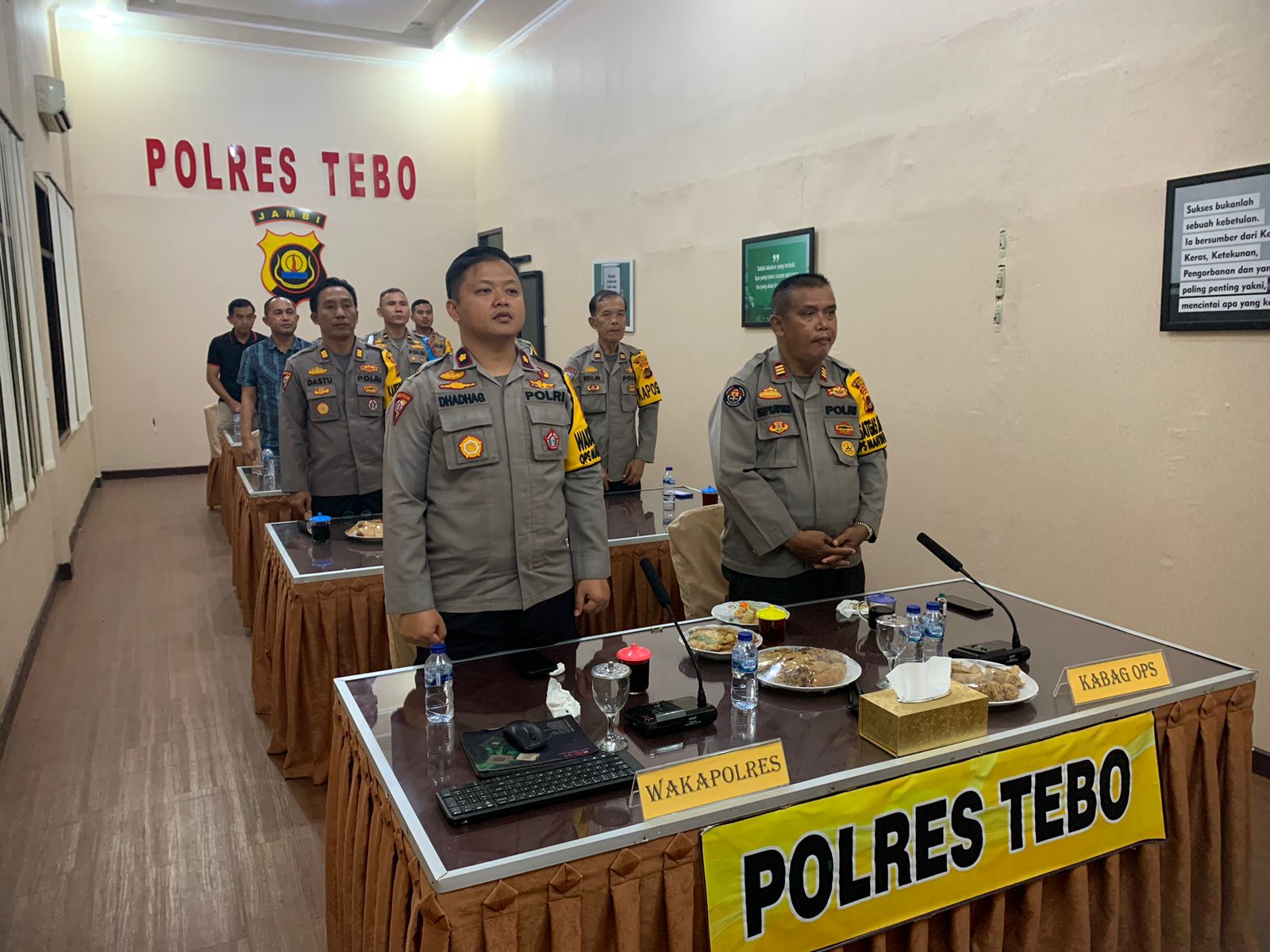 Humas Polres Tebo Sukuran Humas Polri 72 Dilaksanakan Secara Daring Melalui Zoom Meeting Bertempat Di Ruang Vicom Polres Tebo