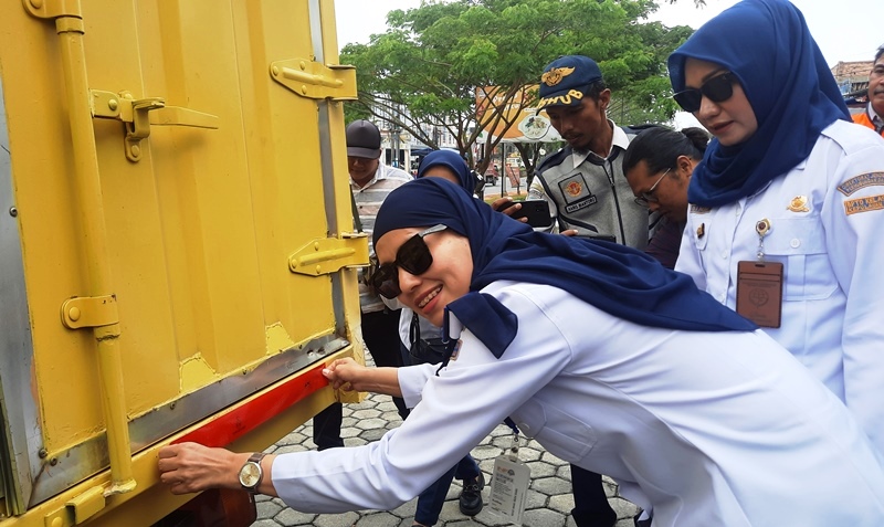 Dinas Perhubungan Kota Tanjungpinang Kembali Menggelar Razia Uji KIR Kendaraan Angkutan Penumpang dan Barang di Titik Lokasi di Batu 11