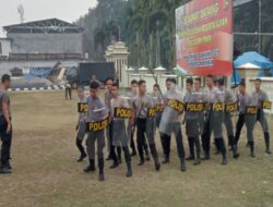 Akp. Irgazali. SE sebutkan Samapta Polres Merangin Laksanakan Latihan Sispam kota Persiapan dalam rangka menghadapi situasi kontijensi dan Apel Bersama