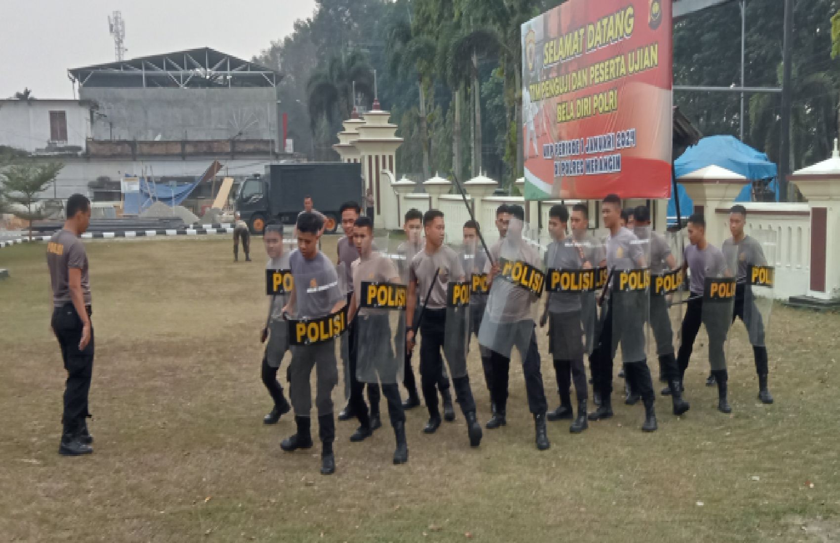 Akp. Irgazali. SE sebutkan Samapta Polres Merangin Laksanakan Latihan Sispam kota Persiapan dalam rangka menghadapi situasi kontijensi dan Apel Bersama