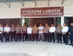 Periksa Gudang Logistik Pemilihan Umum Merangin 2024,AKBP. Ruri Roberto. SH. S.IK., M.M. M.Tr. SOU  dan Siapkan Personil Keamanan