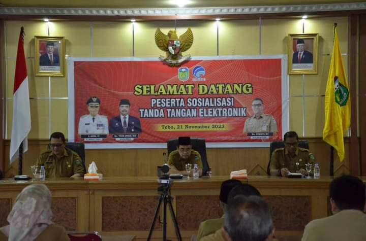 Diskominfotebo Gelar Sosialisasi Tanda Tangan Elektronik