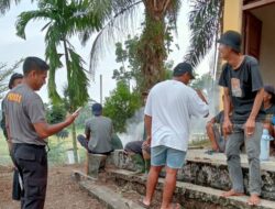 Jajaran Polsek Tabir dan Masyarakat Ciptakan Nuansa Kebersamaan dalam Setiap Pelaksanaan Gotong Royong Bersama