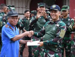 TNI AL Lanal TBA Laksanakan Bakti Sosial Bersih-Bersih di Gereja HKBP Kota Tanjungbalai