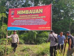 Iptu. Adha Fristanto. SH.MH. Himbau warga diwilayah hukumnya untuk tidak melaksanakan ekpolitasi Mineral Ilegal