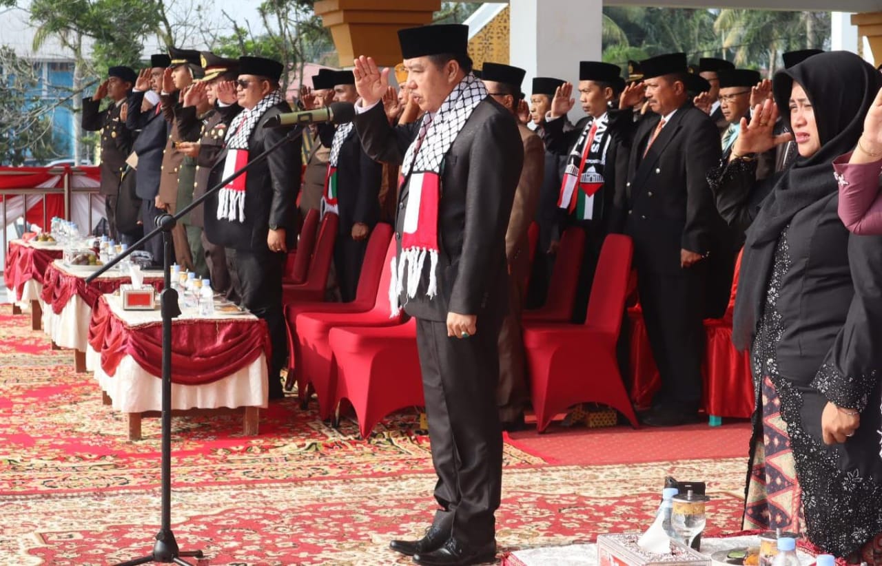 Khidmat, Merangin Peringati Hari Pahlawan ke-78  Pj Bupati: Pengelolaan Kekayaan Alam Jadi Tantangan Generasi Penerus