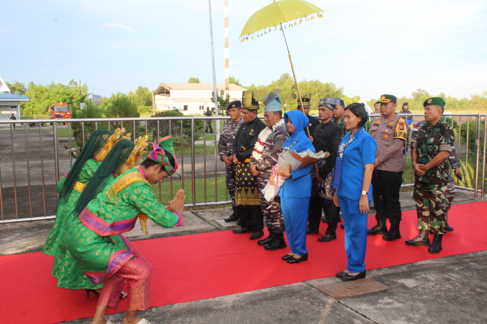 Komandan Lanal Dumai Sambut Kedatangan Panglima Komando Armada I