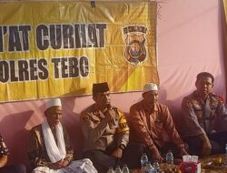 Kapolres Tebo Melaksanakan Jum’at Curhat Di Ponpes Bustanul Imshaf Al Islami Tebo Ilir