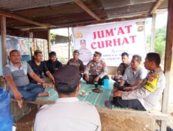 Dengarkan Keluhan Warga, Polsek Bathin VIII Bathin VIII Pilih Tempat Gelar Jumat Curhat di Warung.