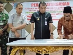 Pj Bupati Merangin Teken NPHD dengan KPU  H Mukti Kembali Tekankan Netralitas ASN