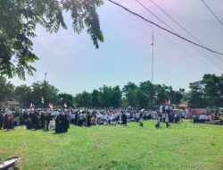 Polres Sarolangun Kawal Aksi Peduli Palestina di Kecamatan Singkut, 2000 Masyarakat Berkumpul di Lapangan Bola Kaki