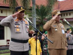 Rangkaian Operasi Mantap Brata, Polres Sarolangun Gelar Apel Kebangsaan dan Deklarasi Pemilu Damai Tahun 2024