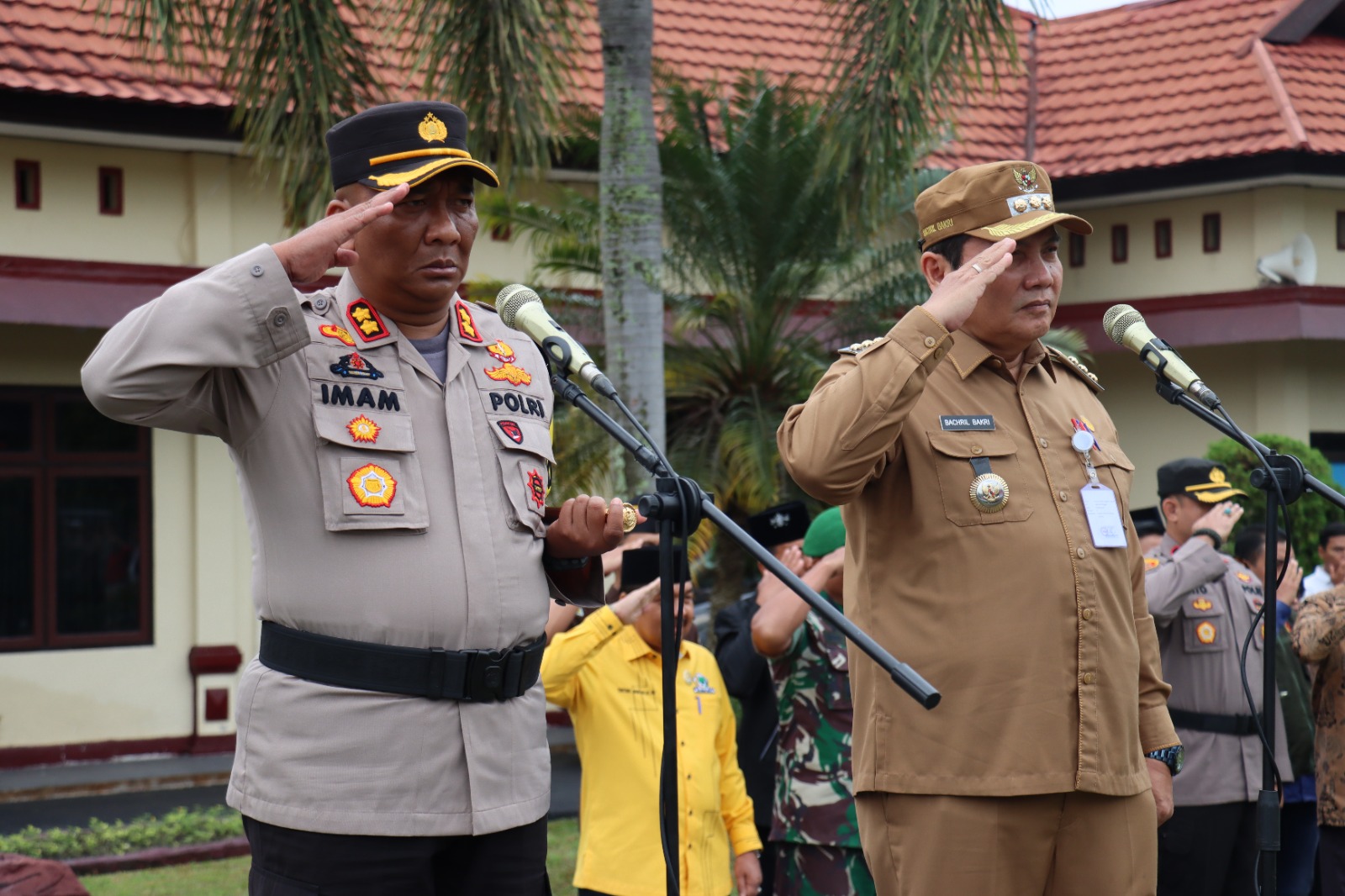 Rangkaian Operasi Mantap Brata, Polres Sarolangun Gelar Apel Kebangsaan dan Deklarasi Pemilu Damai Tahun 2024