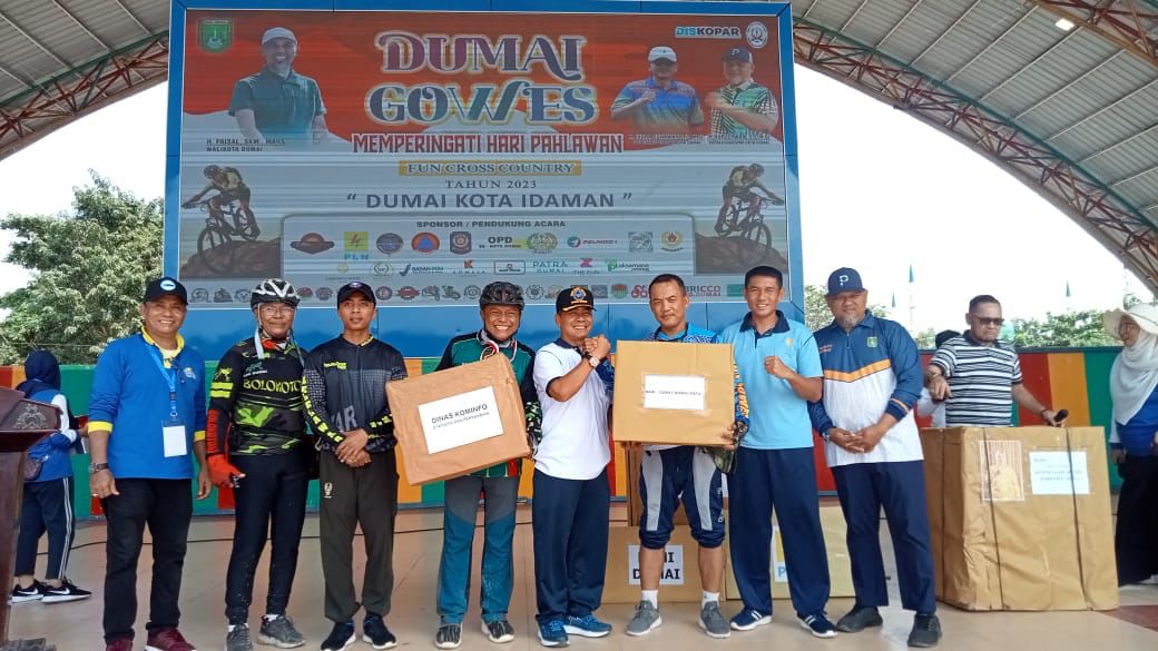 Lanal Dumai Turut Meriahkan Gowes Fun Cross Country Dumai Tahun 2023