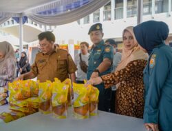 Peringati HUT Armada Tahun 2023, Lanal Palembang Adakan Bazar Murah