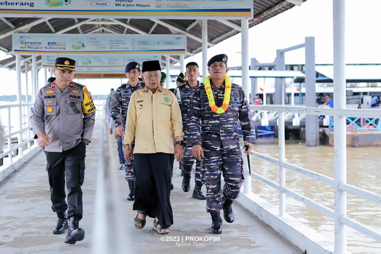 Kunjungan Kerja Danlanal Dumai Ke Kabupaten Kepulauan Meranti