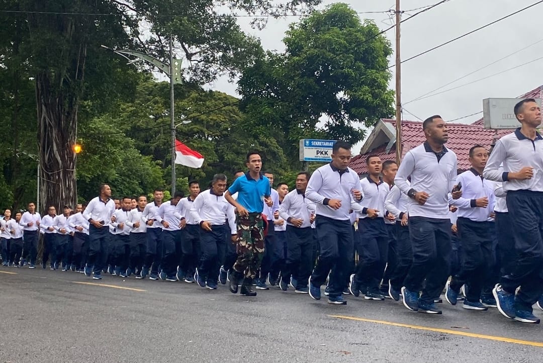 Sambut Hari Armada RI Tahun 2023, Satuan TNI AL Wilayah Sabang Gelar Olahraga Bersama