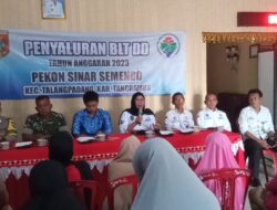 Penyaluran BLT-DD Tahap Empat Pekon Sinarsemendo Kecamatan Talangpadang Kabupaten Tanggamus