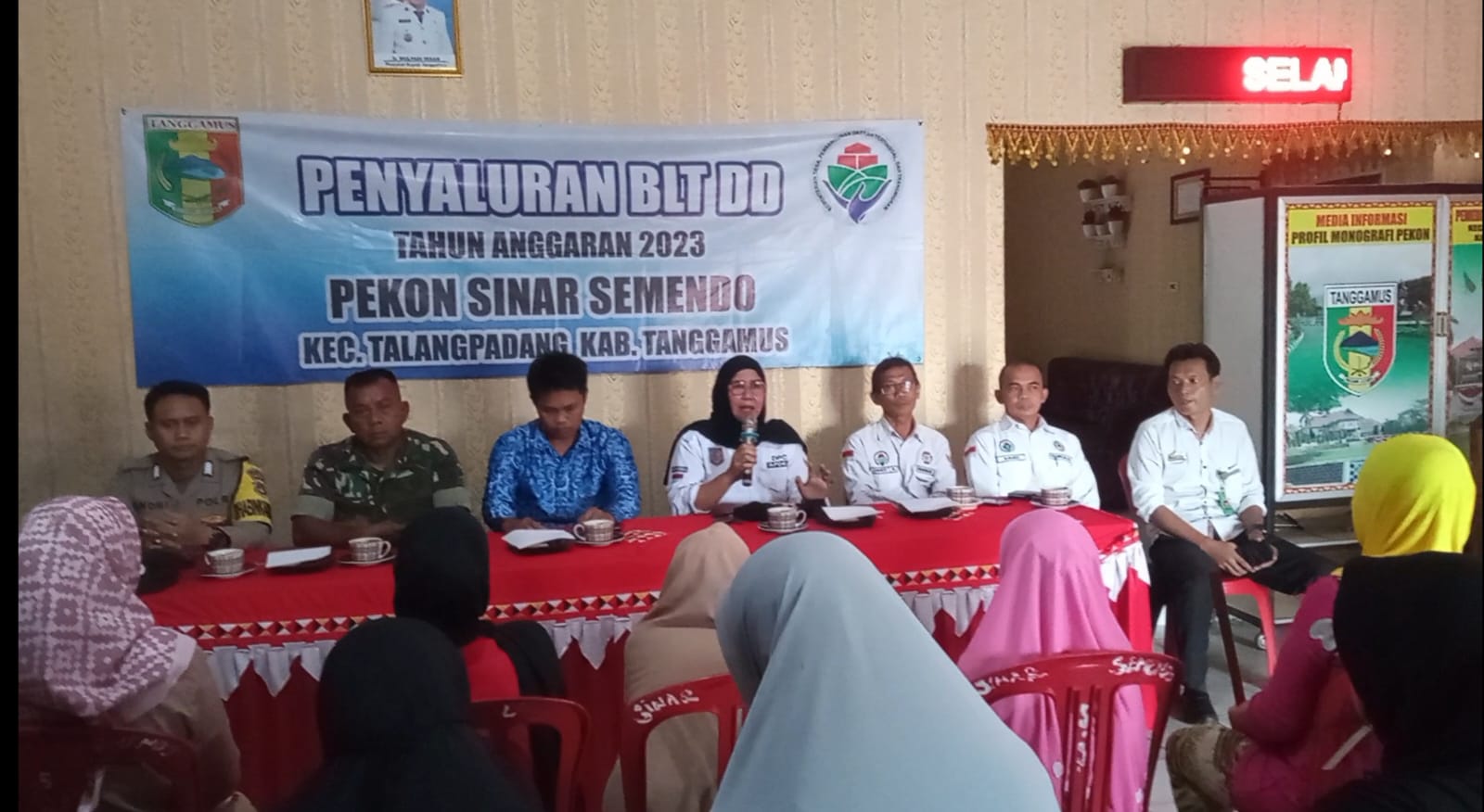 Penyaluran BLT-DD Tahap Empat Pekon Sinarsemendo Kecamatan Talangpadang Kabupaten Tanggamus