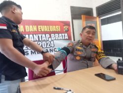 Kepala Bagian Operasi  Polres Merangin Beri Arahan pada Personil Satgas PAM Menjelang Pemilu 2024.