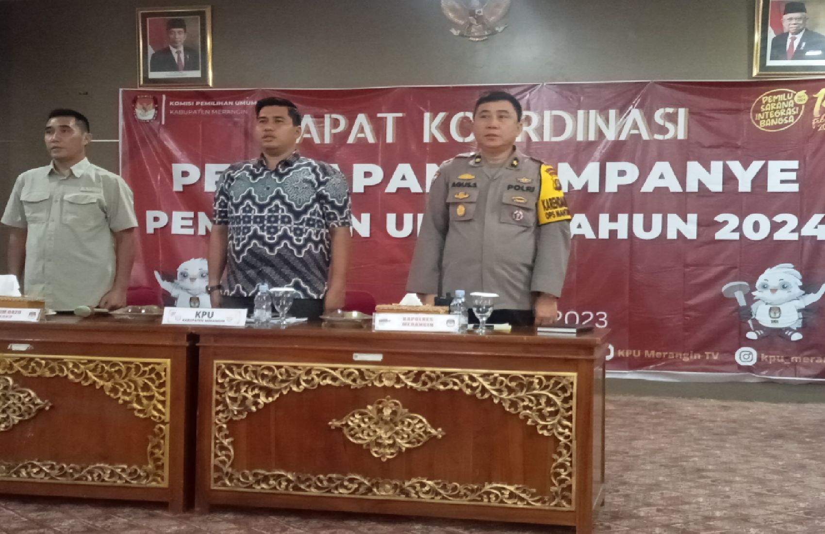 Siapkan Pengamanan Pra dan Pasca Pemilu 2023,Polres Merangin Laksanakan Pengaman Sejak Dini