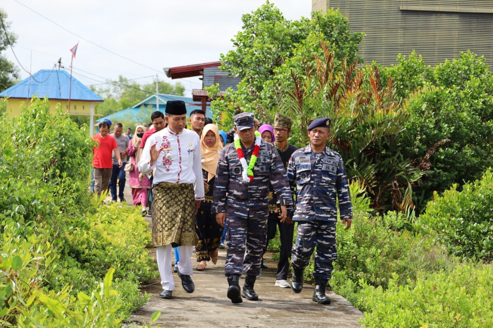 Danlanal Dumai Tinjau Posal Radar IMSS Sinaboi