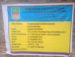 Kegiatan Proyek Pembangunan “Drainase Pasar Bancong” Memakan Biaya Milyaran Rupiah Warga Kecewa