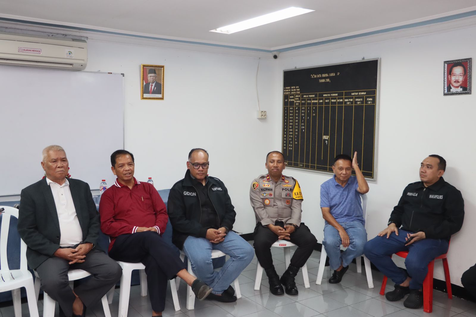 Kapolres Metro Jakarta Utara Kunjungan di Pos Kamling RW 012 Kelurahan Sunter Jaya Kecamatan Tanjung Priok Jakarta Utara