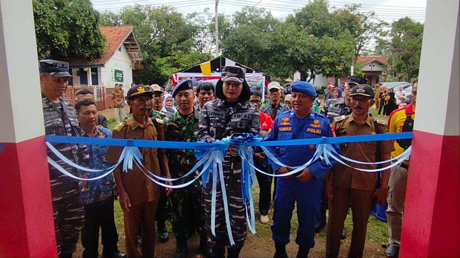 Dalam Rangka Rangkaian Kegiatan Hari Armada RI Tahun 2023, Lanal Bandung Resmikan KBN TNI AL di Pesisir Pantai Kabupaten Garut