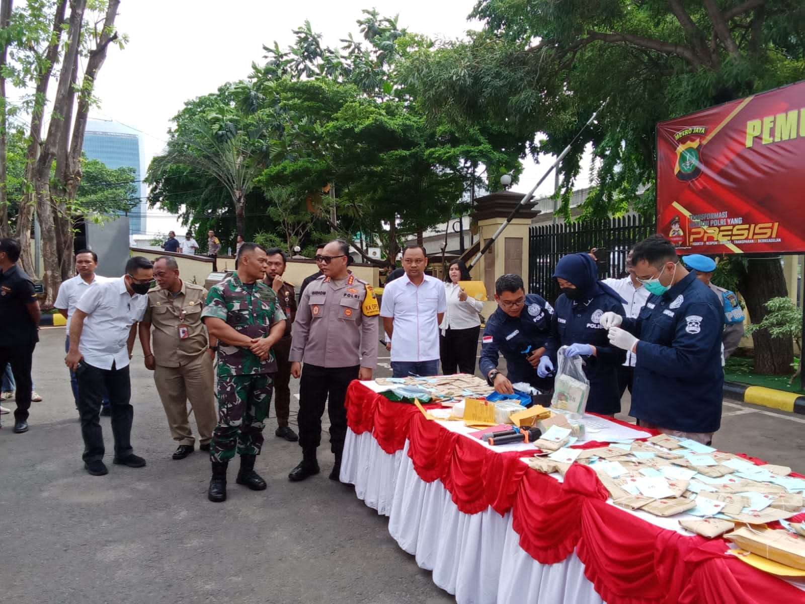 Polres Metro Jakarta Utara Musnahkan Barang Bukti Narkotika