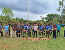 Wujudkan Ketahanan Pangan Lanal Dabo Singkep Ubah Lahan Tidur Jadi Lahan Produktif