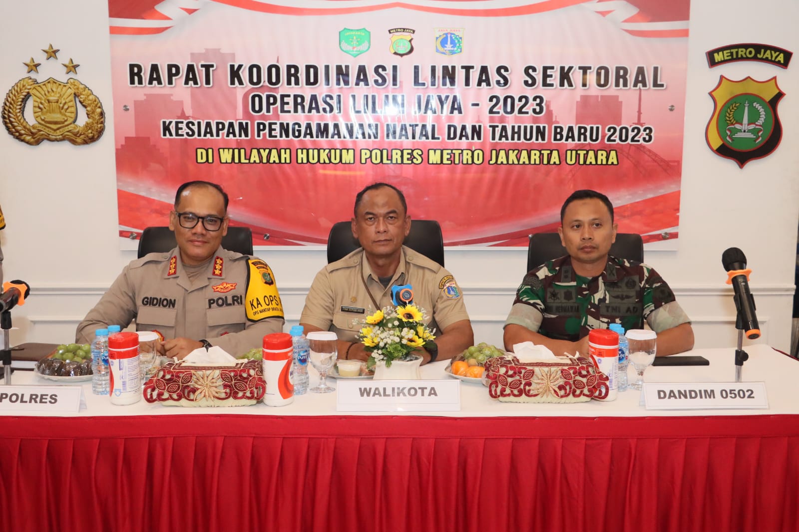 Kapolres Metro Jakarta Utara Adakan Rapat Koordinasi “Lintas Sektoral Lilin Jaya 2023” Kesiapan Nataru 2023