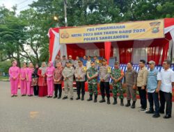 Kapolres Sarolangun bersama Pj Bupati Sarolangun Cek Pos Pam Dan Pengamanan Gereja