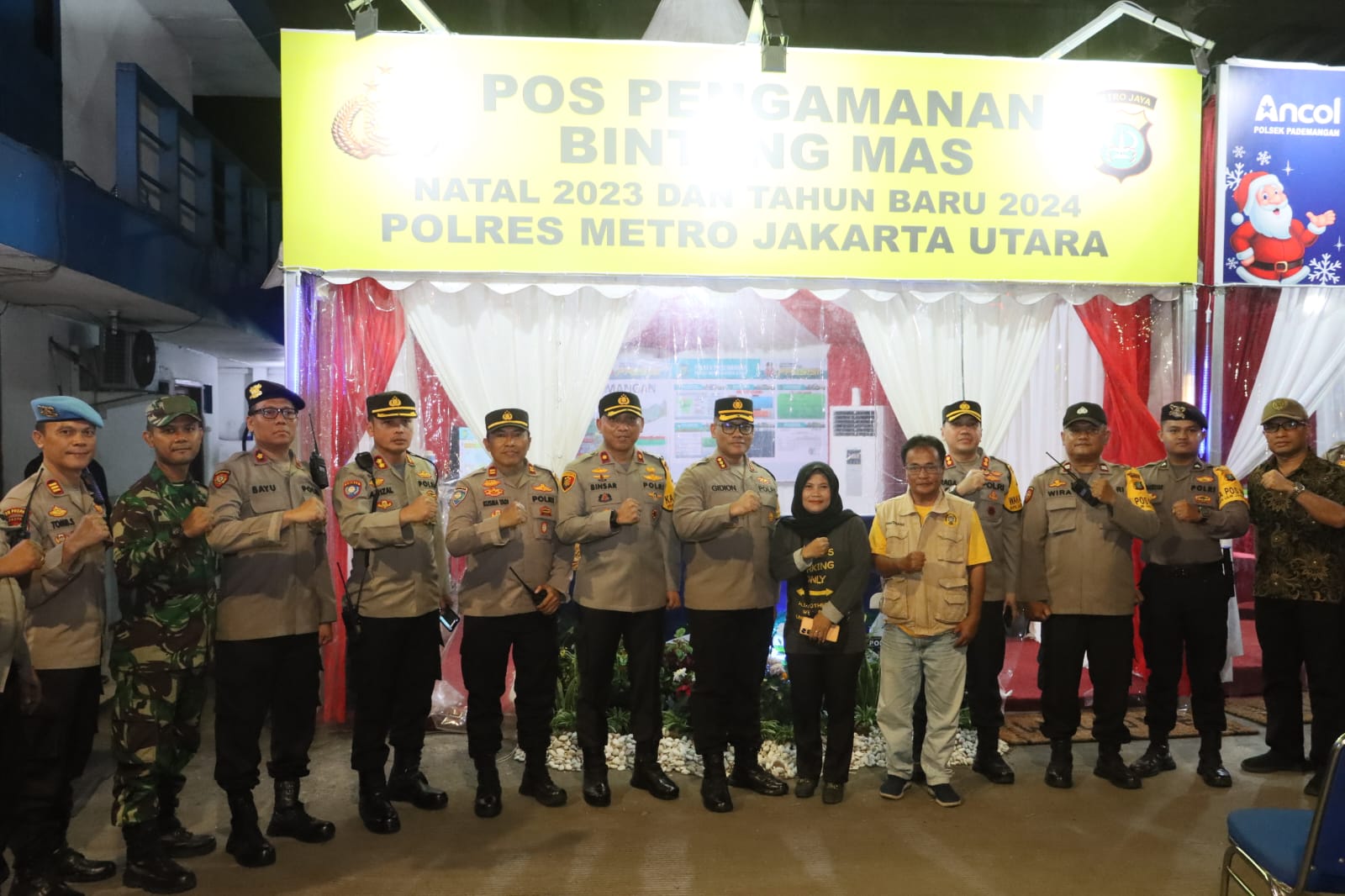 Nataru, Polres Metro Jakut Kerahkan Ratusan Personel Jaga Tempat Ibadah dan Objek Wisata