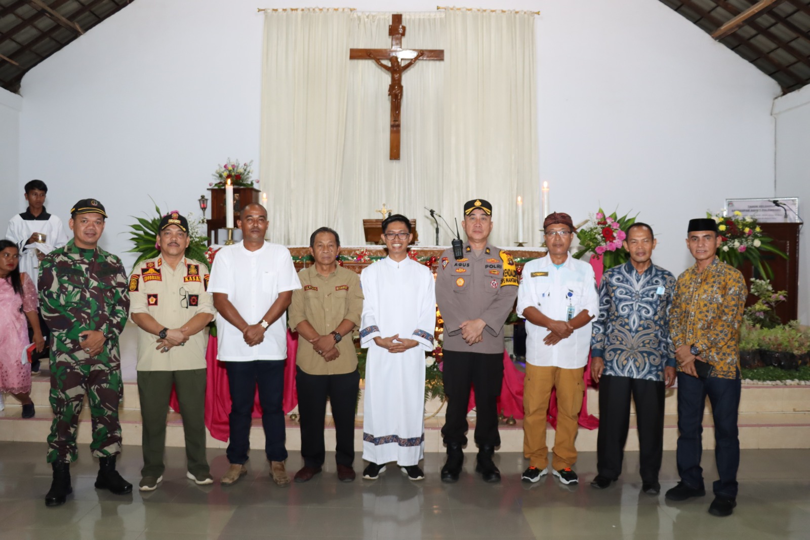 Pastikan Malam Natal Berjalan Aman, Forkopimda Merangin Lakukan Monitoring Gereja