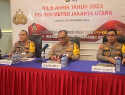 Menjelang Akhir Tahun 2023, Polres Metro Jakarta Utara Menggelar Pres Rilis Akhir Tahun Langsung di Pimpin Kapolres Jakarta Utara