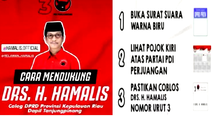 Drs. Hamalis, M. Si Caleg DPRD Provinsi Kepri Nomor 3 Pertahankan Nomor Urut 3, PDI-P: Salam Merah Total, Kebangkitan PDI di Masa Orde Baru” 2024