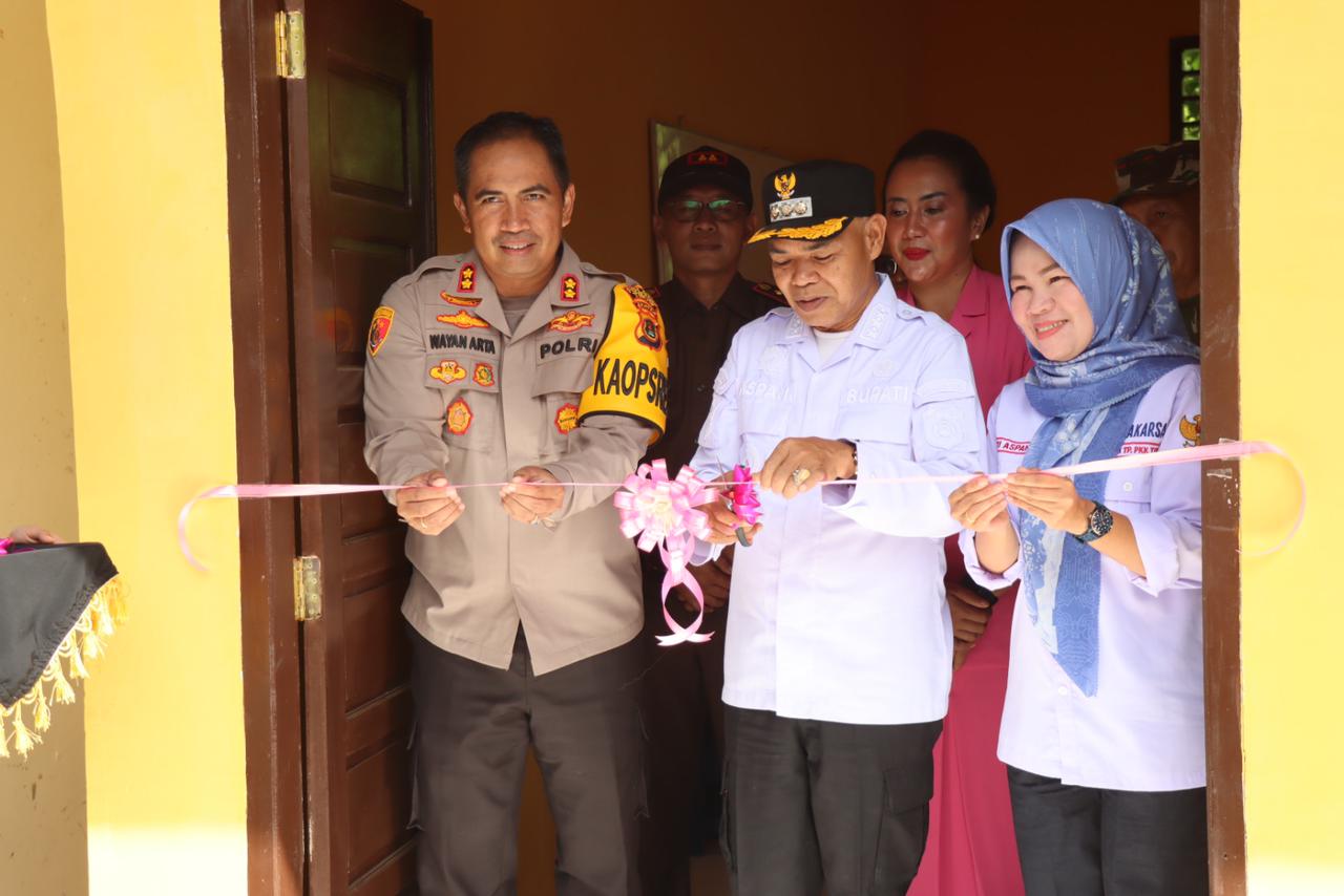 Kapolres Tebo Bersama Ketua Bhayangkari Gelar Syukuran Dan Selamatan Ruang Tk Dan Ruang Kerja Bhayangkari