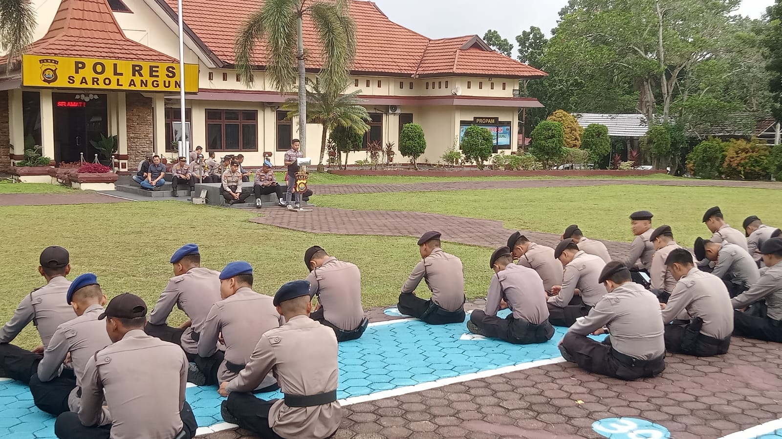 Sebelum Pelaksanaan Tugas, Polres Sarolangun Rutin Gelar Doa Bersama dan Pembacaan Asmaul Husna