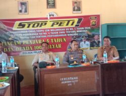 Kapolsek Pelepat dan Camat Pelepat,Penangan PETI Harus bersama 