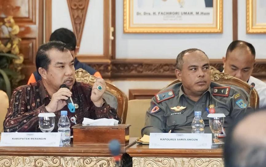 Laporkan Kondisi Banjir di Merangin ke Deputi BNPB Pusat PJ Bupati Sebutkan Sebanyak 34 Desa di 11 Kecamatan Terendam