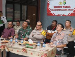 Kapolres Metro Jakarta Utara Kombes Pol Gidion Arif Setyawan Hadiri Kegiatan Rembug Warga di Rusun Marunda Cilincing Jakarta Utara