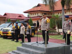 Setelah Kunjungan ke Polres Sarolangun,Brigjen Pol. Edi Mardianto melanjutkan pengecekan kesiapan personel di Polres Merangin