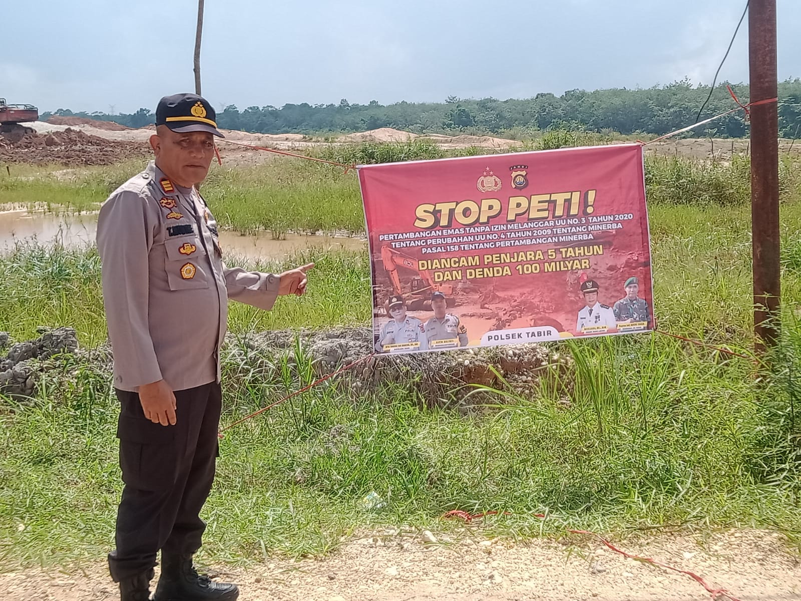 Akp. Torang Tua Munthe. SH.MH. Beri Edukasi warga dengan Larangan PETI , Pelanggar Aturan Akan di kenakan Sanksi Pidana