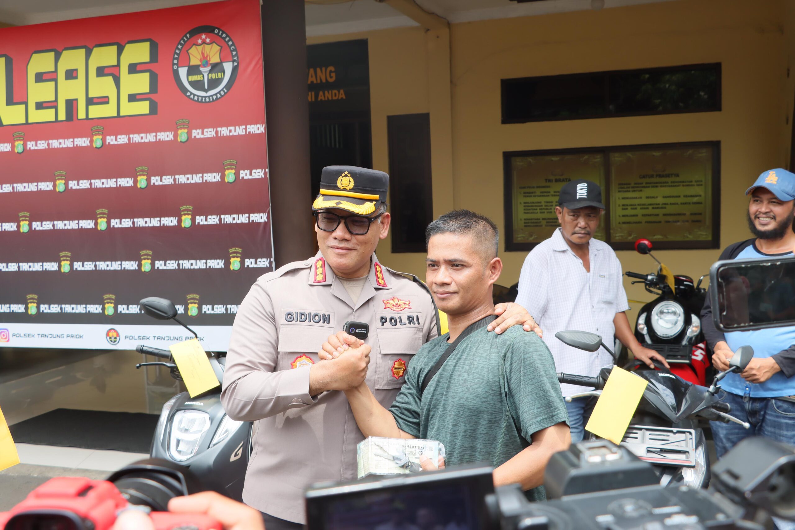 Ungkap Komplotan Bahari, Polsek Tanjung Priok Sita 12 Motor Hasil Curian