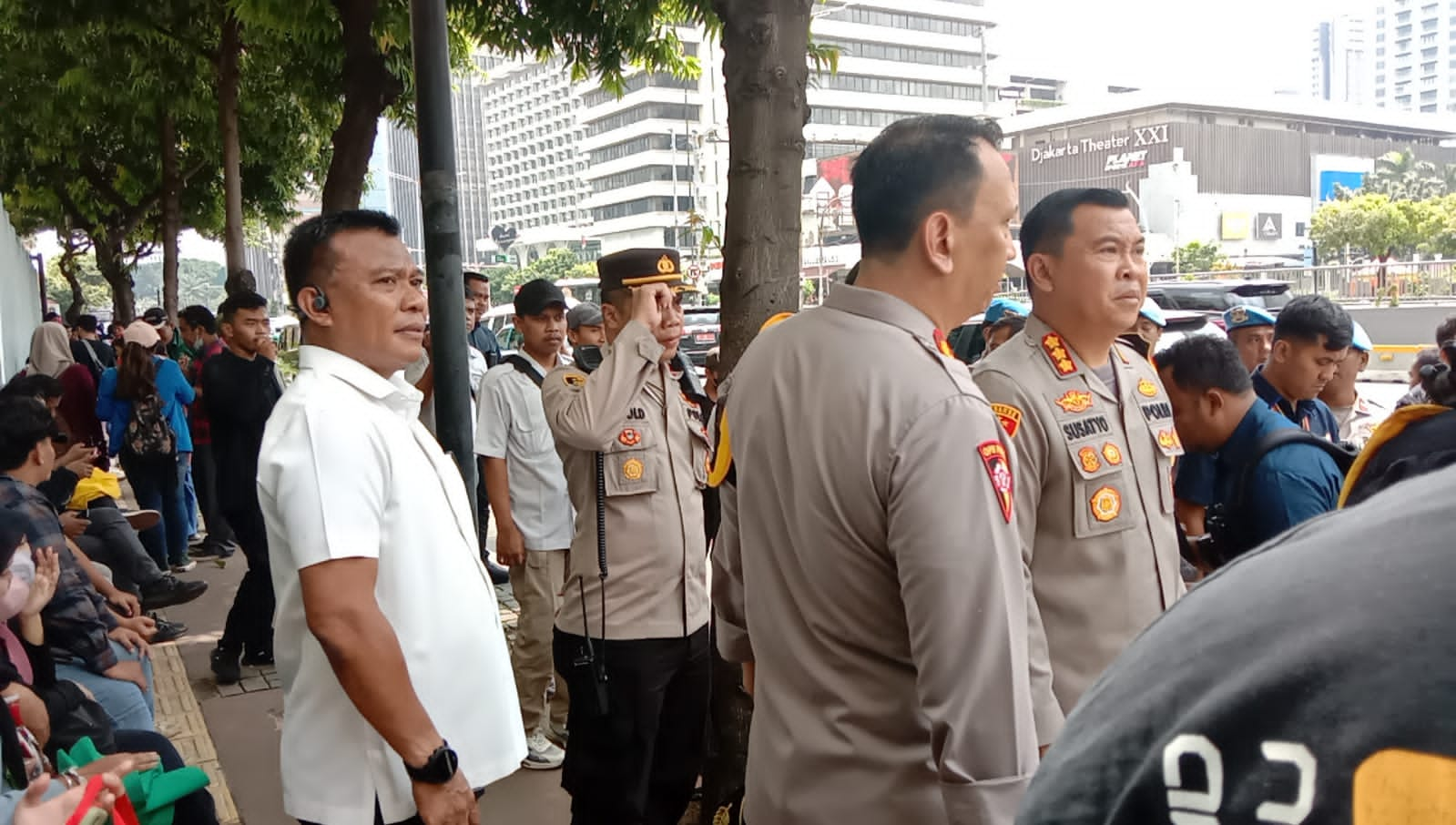 Demonstrasi di Depan Kantor Bawaslu Berlangsung Damai