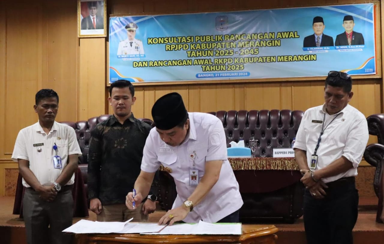 Pj Bupati Merangin Buka Konsultasi Publik Terkait Ranwal RPJPD Merangin 2025-2045 dan Ranwal RKPD Merangin 2025