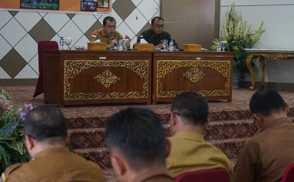 Pj. Bupati Merangin Pimpin Rakor Progres Laporan Kinerja Bupati untuk Penilaian Triwulan Kedua Tahun 2024